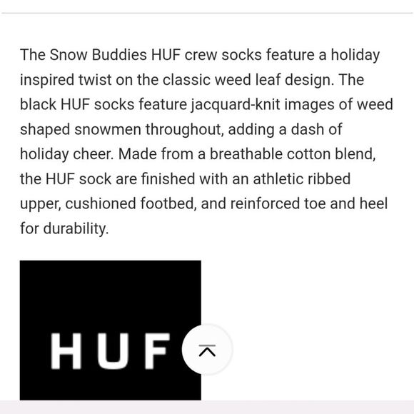 HUF Snow Bunny Crew Socks - Picture 5 of 6